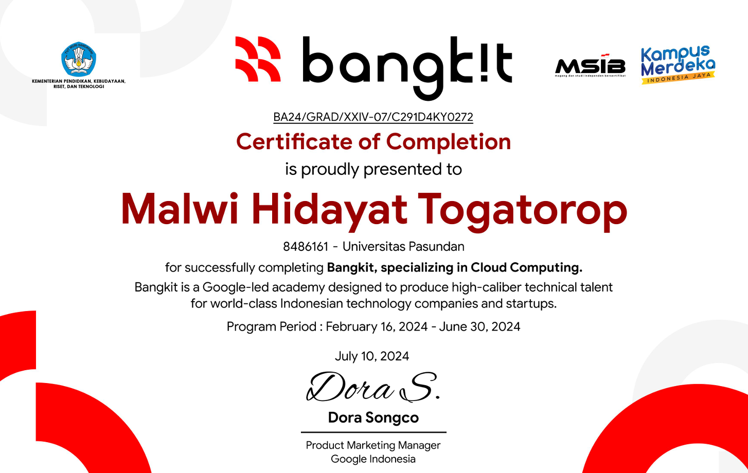 Certification 1